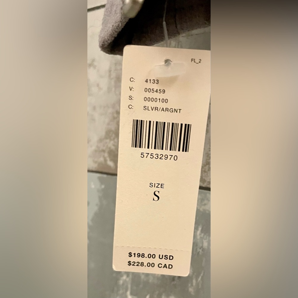 Anthropology BlankNYC Silver/Gray NWT Lined Suede Leather Small Moto Jacket - Picture 14 of 16